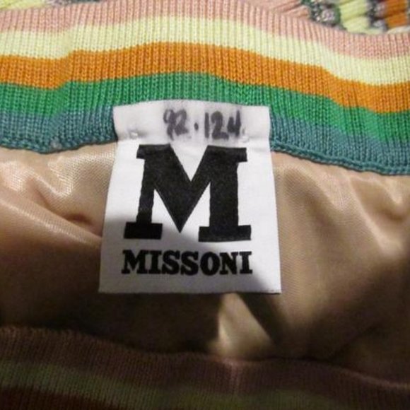 Missoni Green Blue Orange Pink Chevron Stripes - Picture 2 of 7